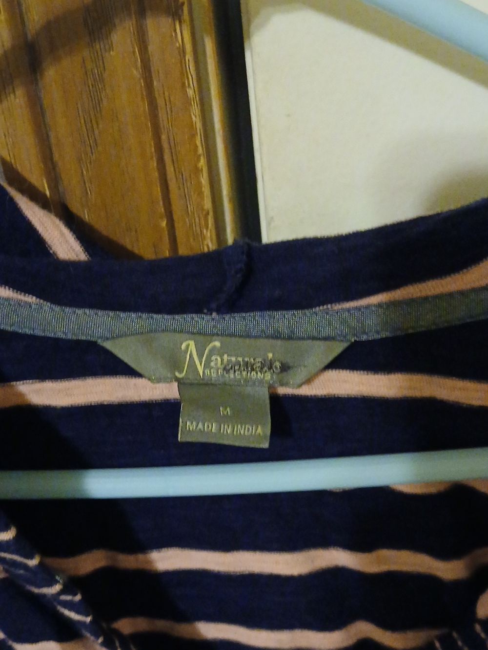 Naturals Navy & Pink Striped Women's Dress